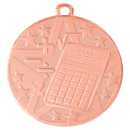 Bronze Superstar Math Medal - 2"