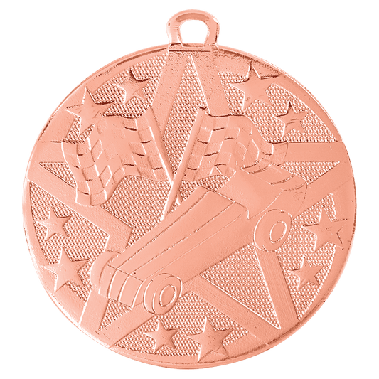 Bronze Superstar Pinewood Derby Medal - 2"