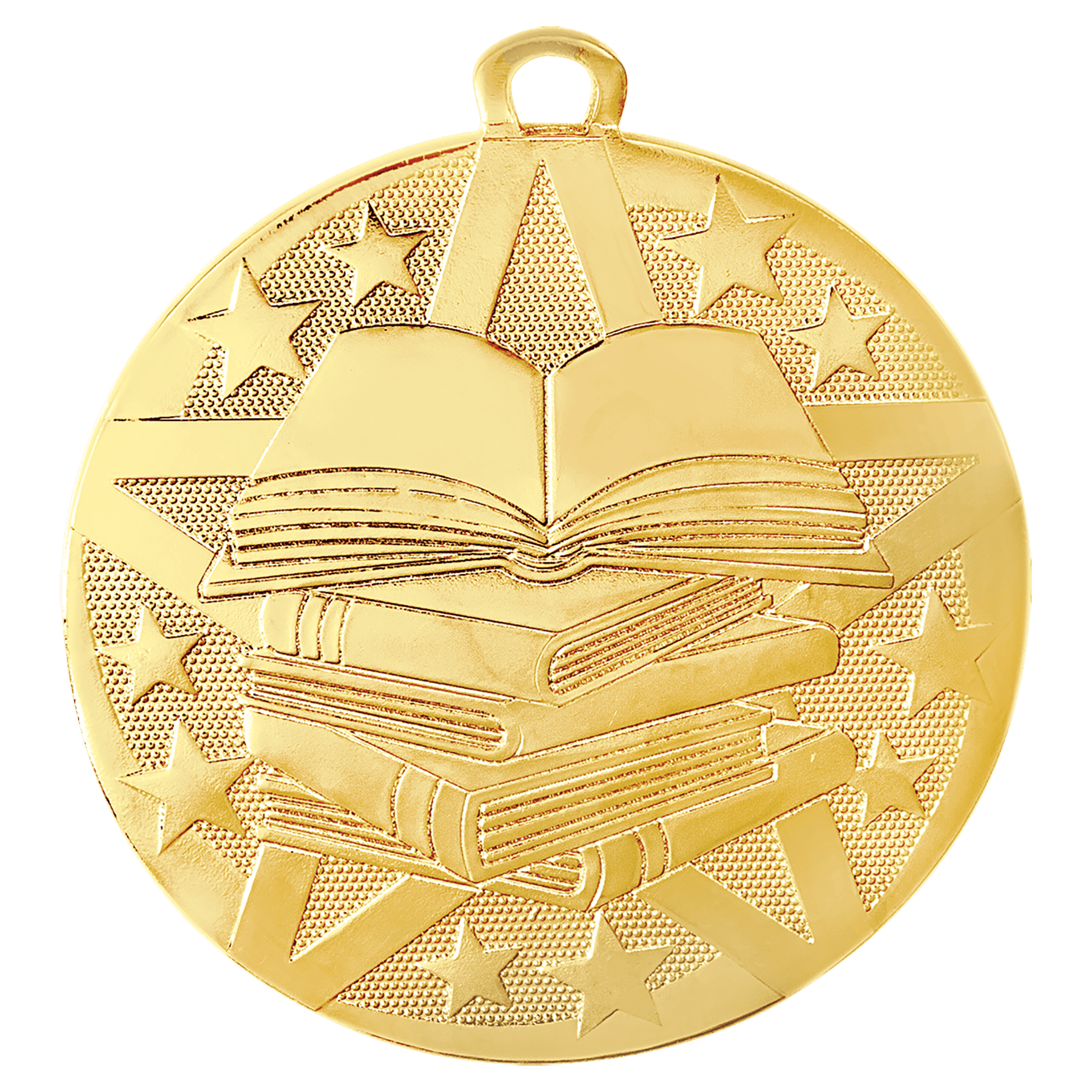 Gold Superstar Reading Medal - 2"