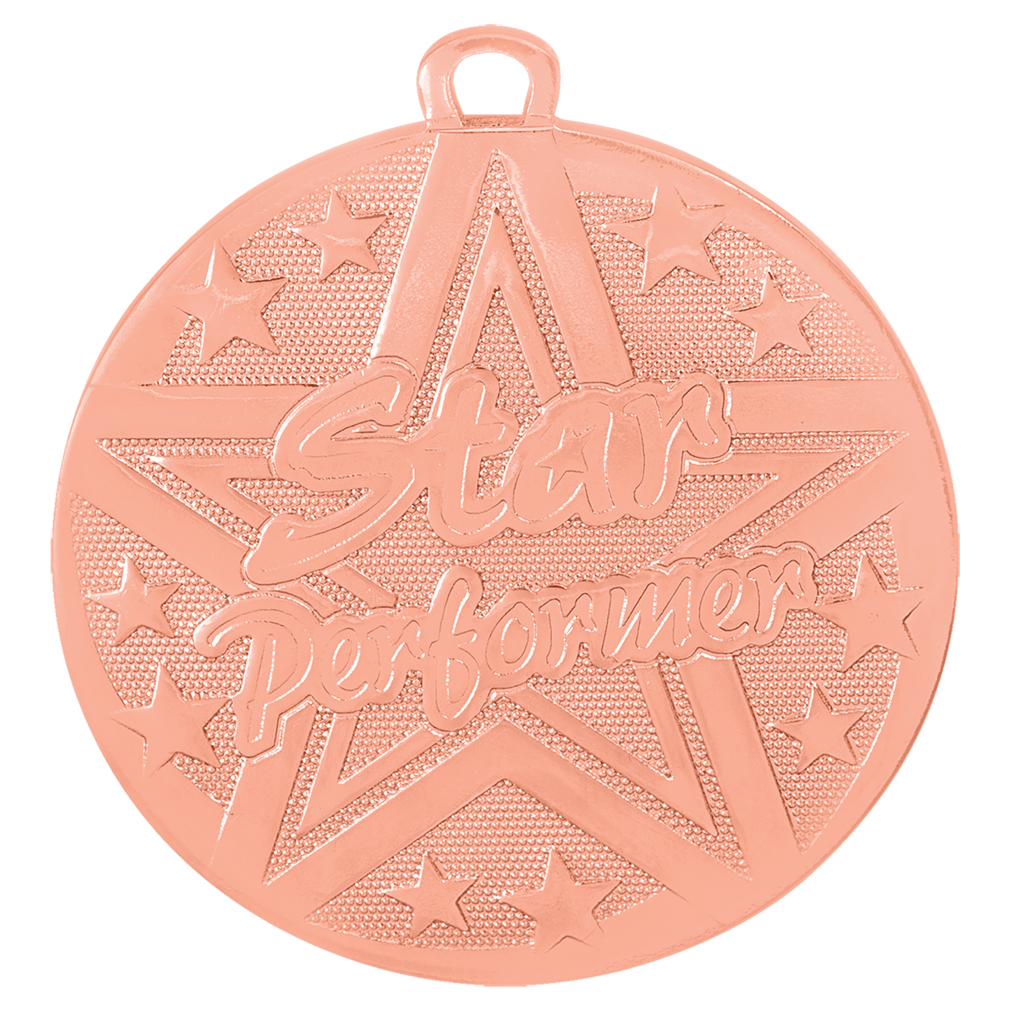 Bronze Superstar Star Performer Medal - 2"