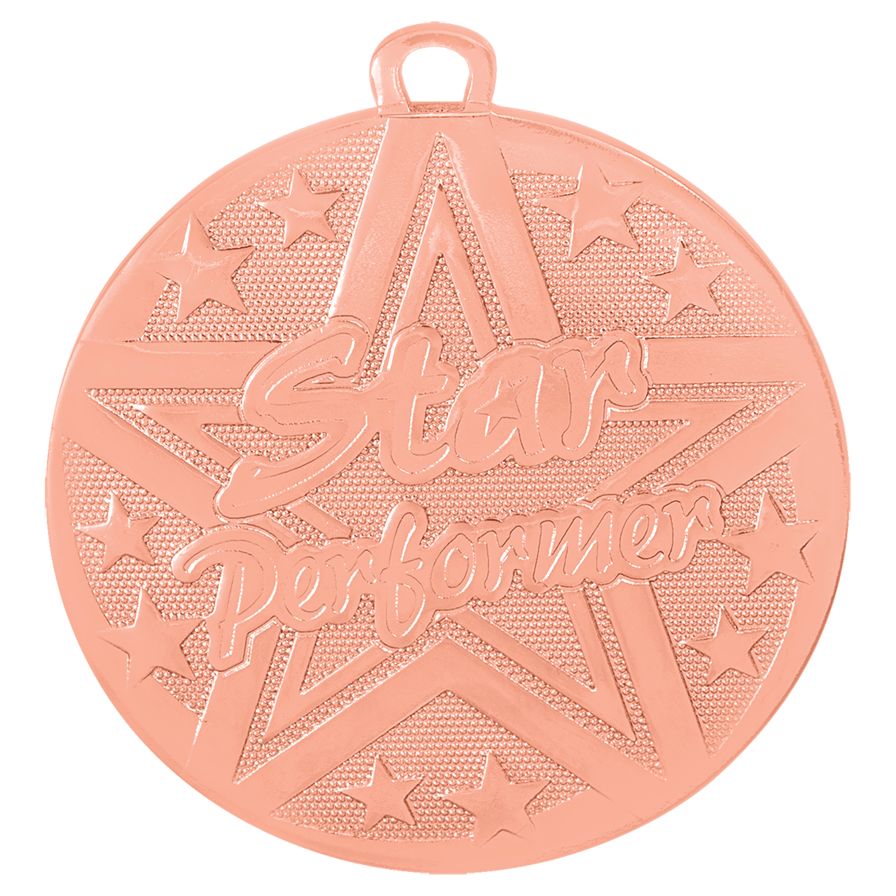 Bronze Superstar Star Performer Medal - 2"
