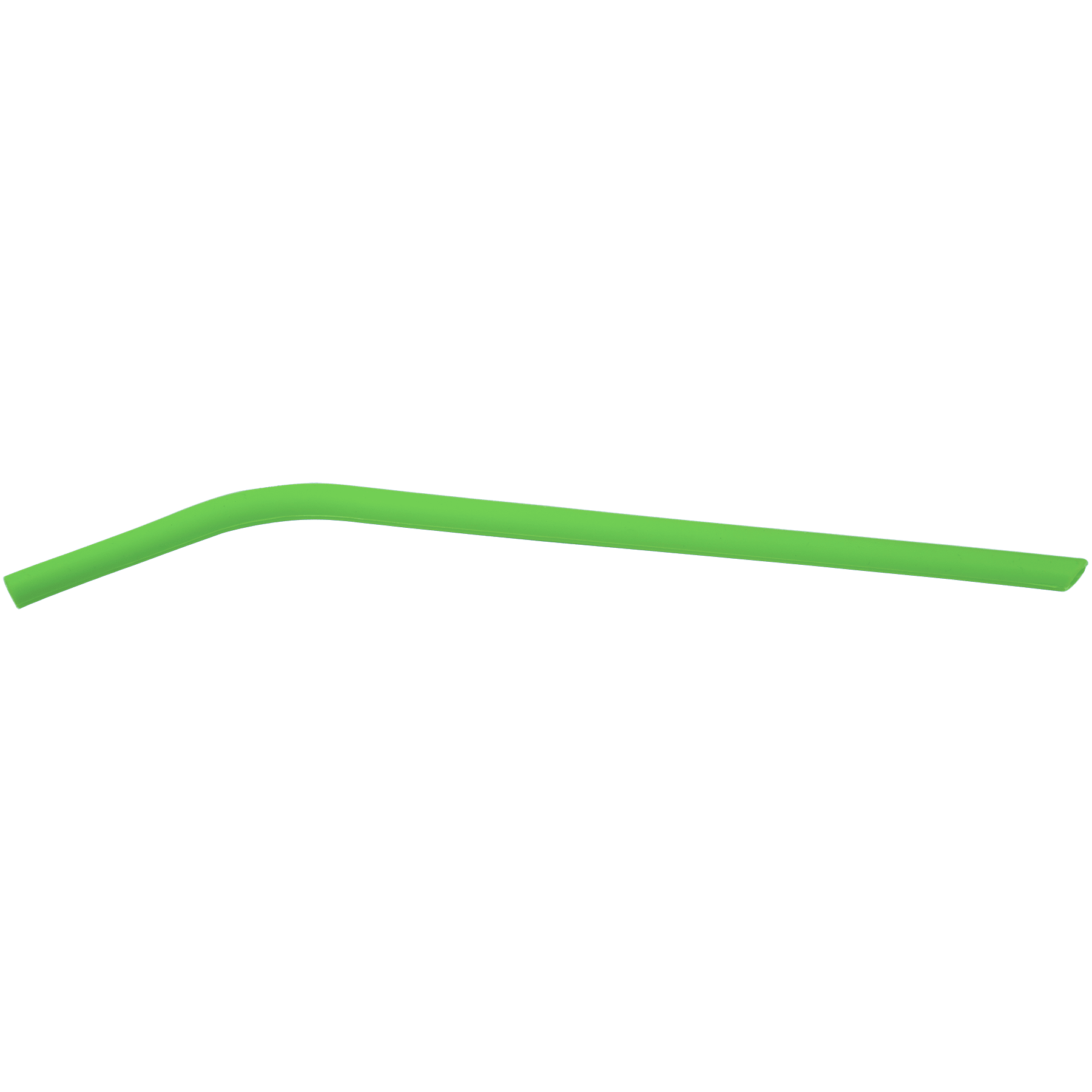 Green Small Silicone Straw - 10"