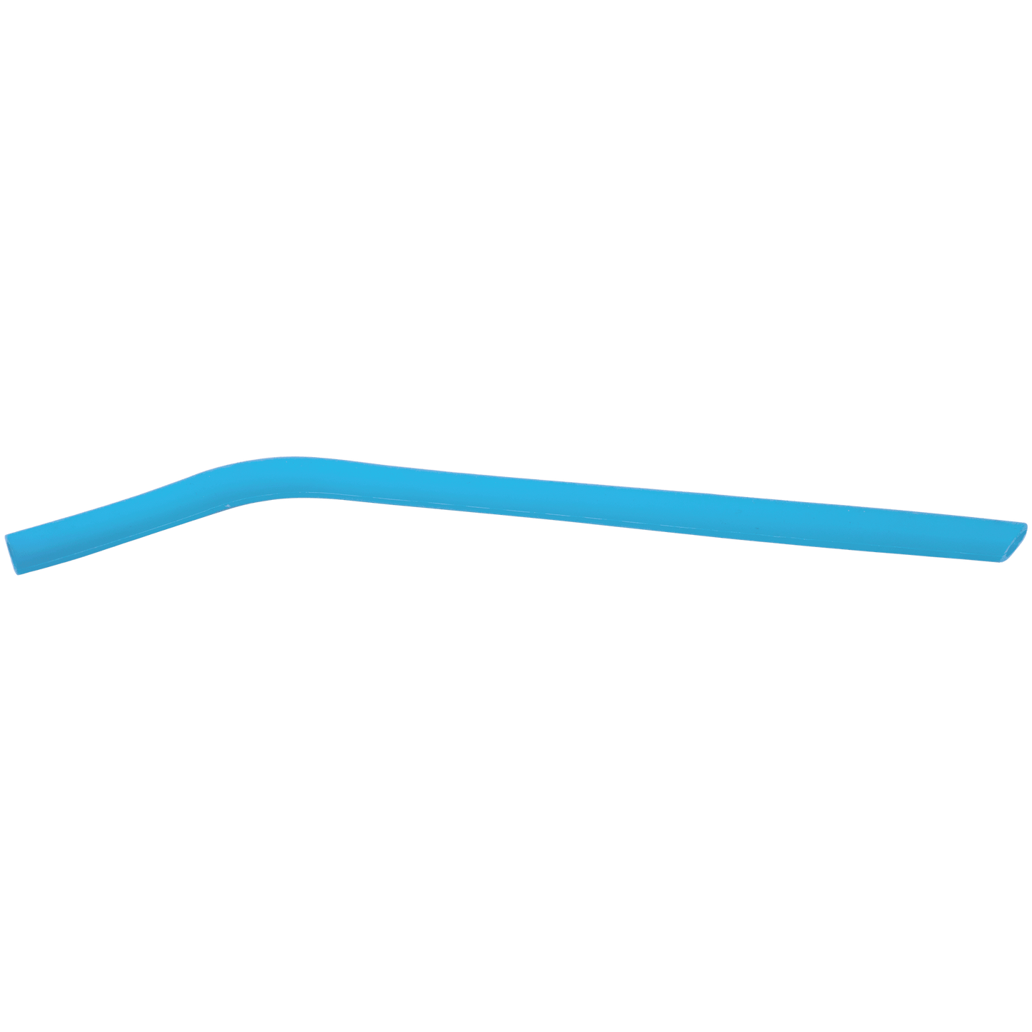 Blue Large Silicone Straw - 10"