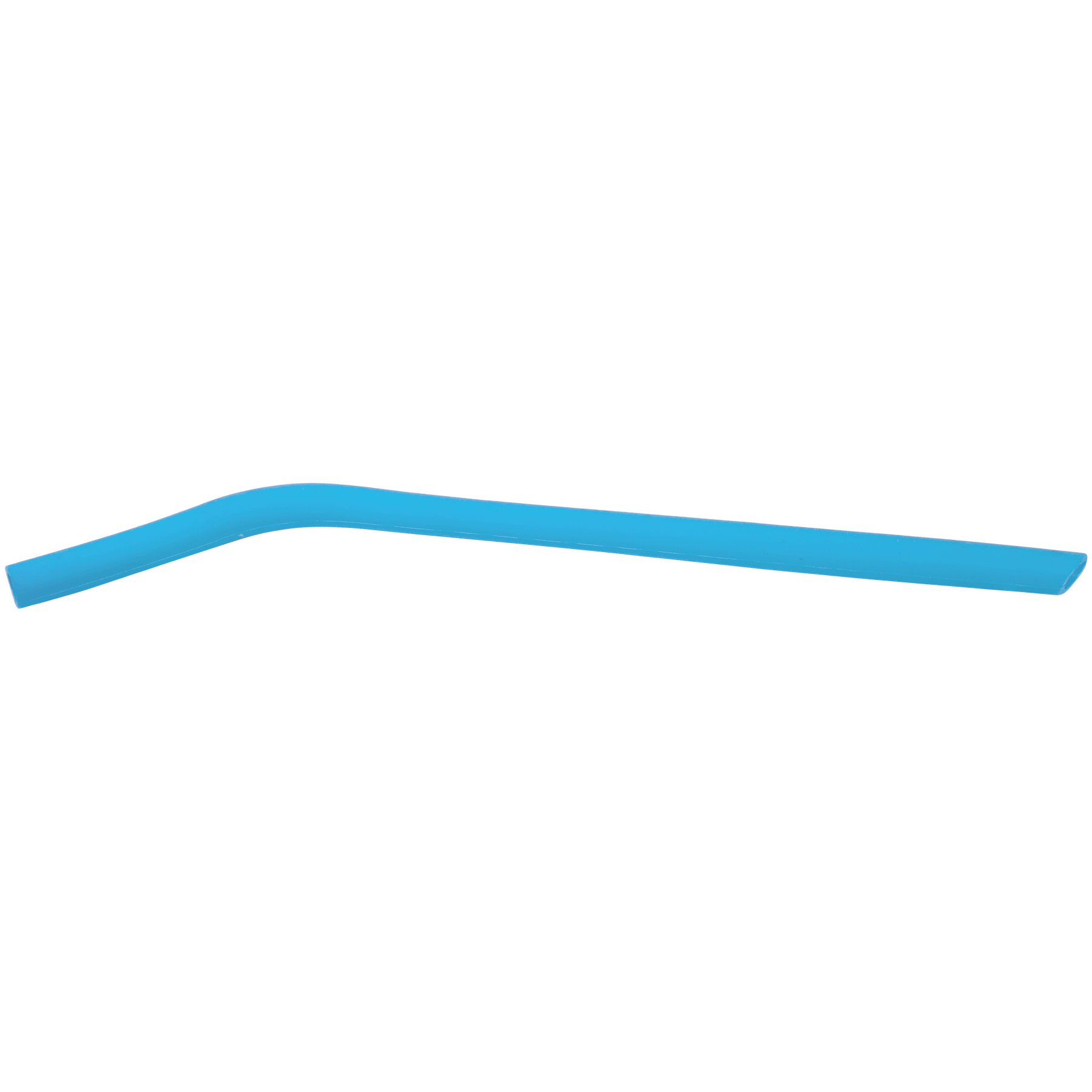 Blue Large Silicone Straw - 10"