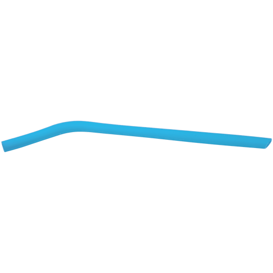 Blue Large Silicone Straw - 10"