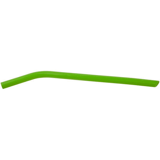 10" Green Large Silicone Straw