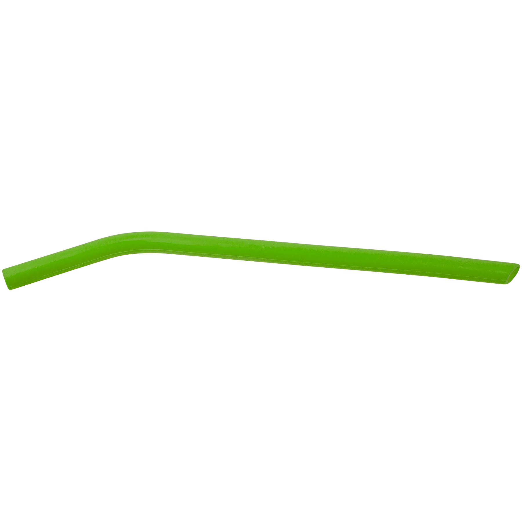 Green Large Silicone Straw - 10"