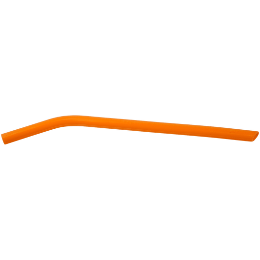 10" Orange Large Silicone Straw