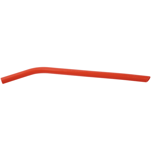 10" Red Large Silicone Straw