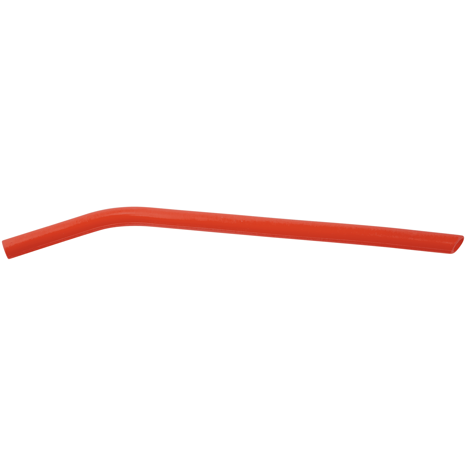 Red Large Silicone Straw - 10"