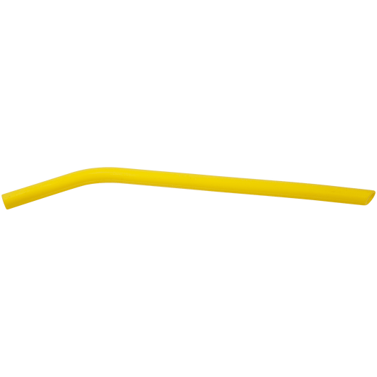 10" Yellow Large Silicone Straw