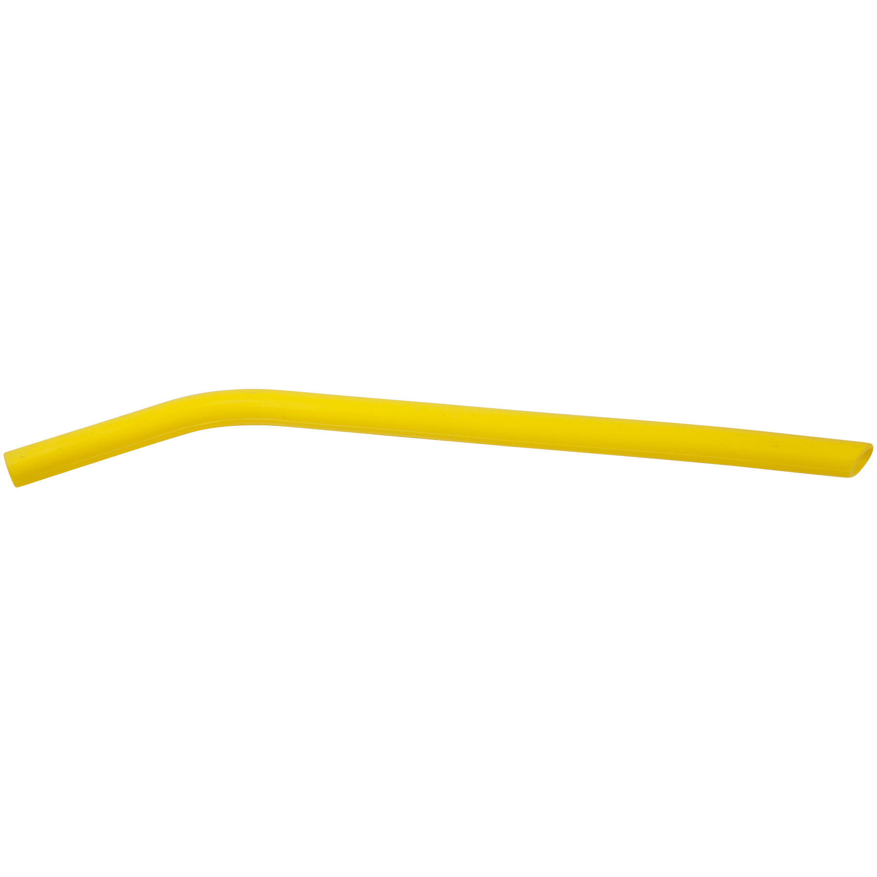 Yellow Large Silicone Straw - 10"