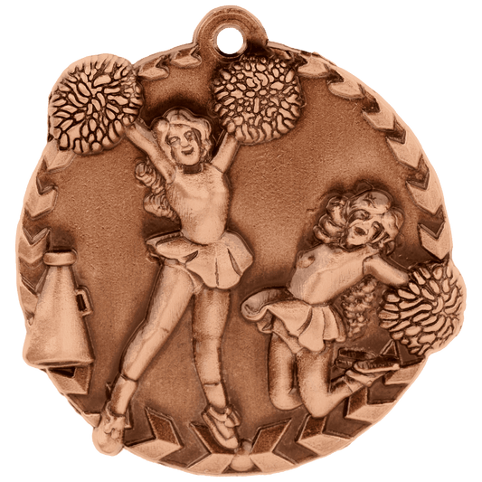 Antique Bronze Cheer Millennium Medal - 1 3/4"
