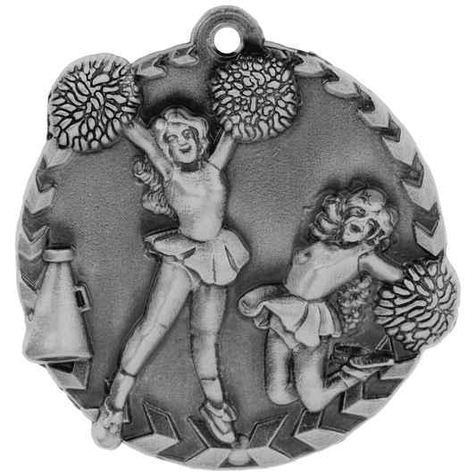 Antique Silver Cheer Millennium Medal - 1 3/4"