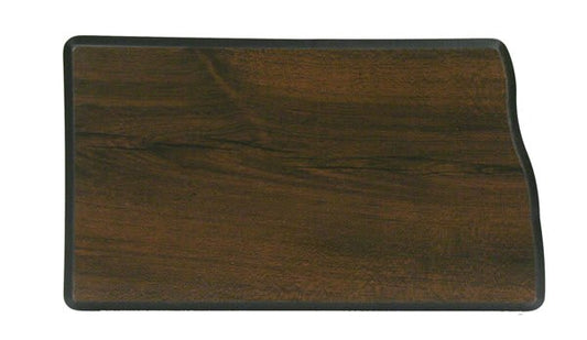 8" x 12" Walnut Finish Black Edge North Dakota State Plaque