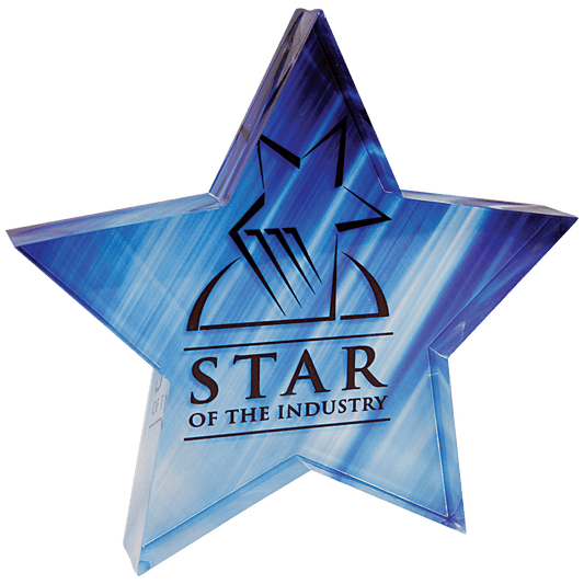 Sublimatable Star Acrylic Paperweight - 5" x 5"