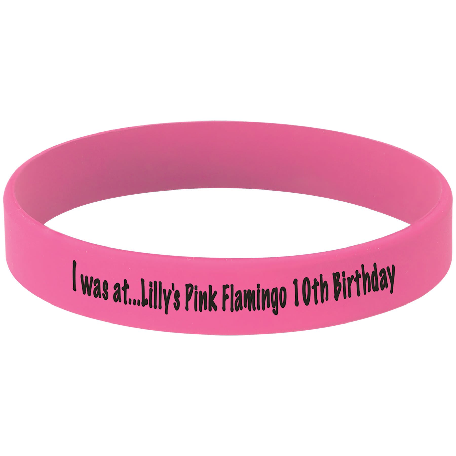 Pink/Black Engravable Bracelet - 3 3/4"