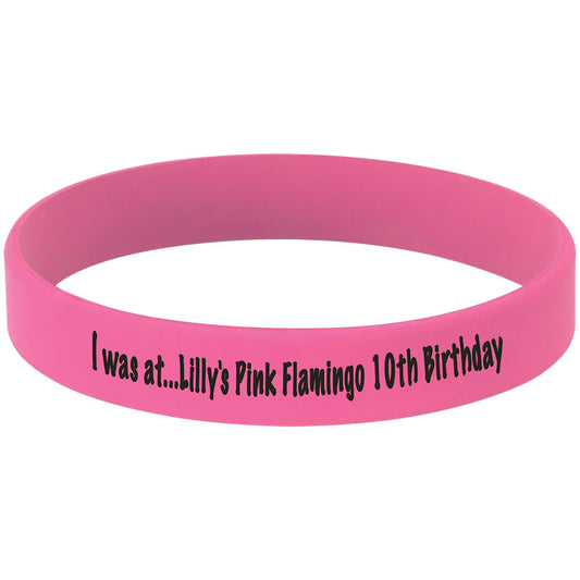 3 3/4" Pink/Black Laserable Bracelet