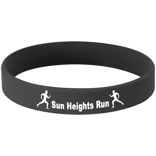 4 1/8" Black/White Laserable Bracelet