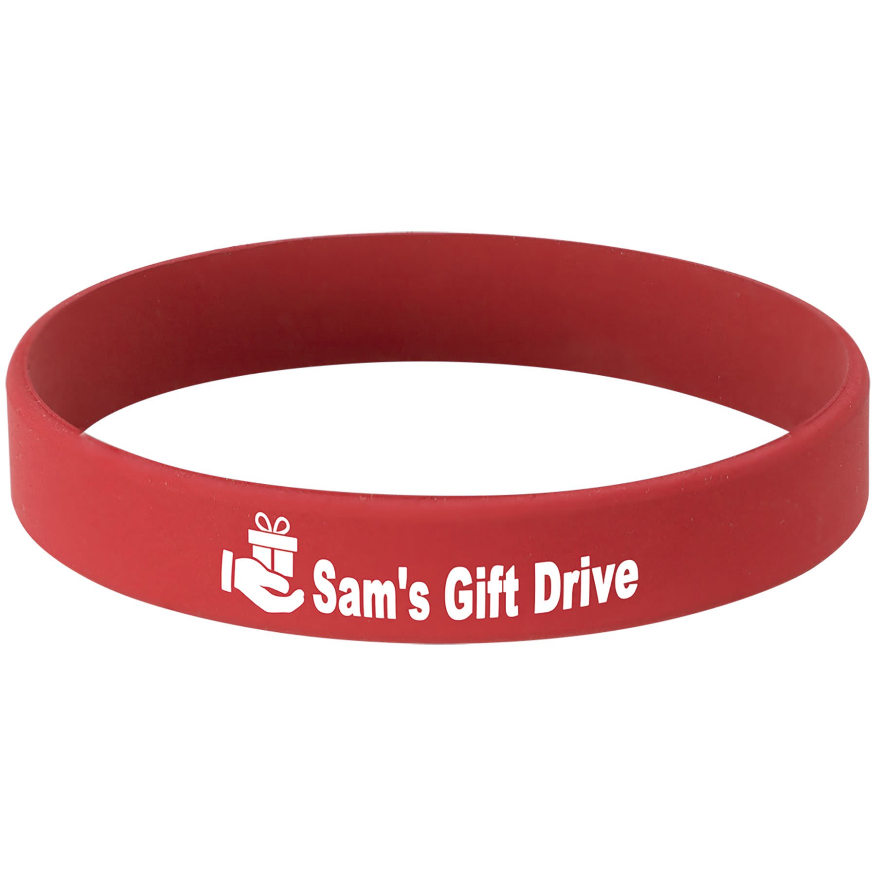 Red/White Engravable Bracelet - 4 1/8"