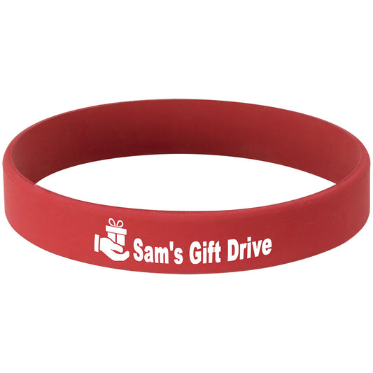 Red/White Engravable Bracelet - 4 1/8"