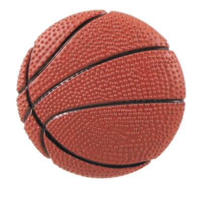 2" Color Self-Adhesive Basketball Plastic Relief Insert