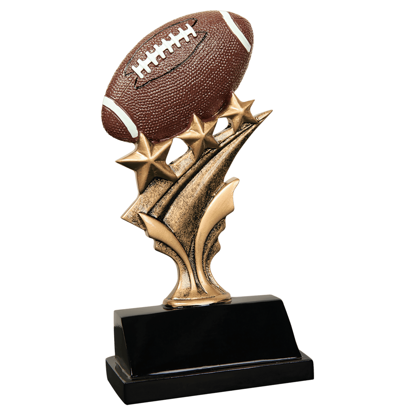 Football Tri Star Resin - 5 1/2"