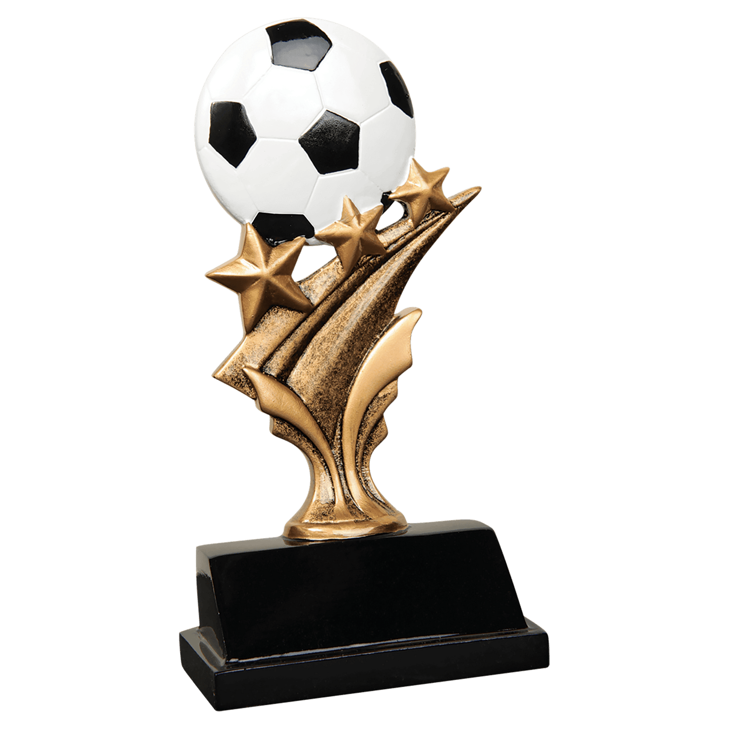 Soccer Tri Star Resin - 5 1/2"