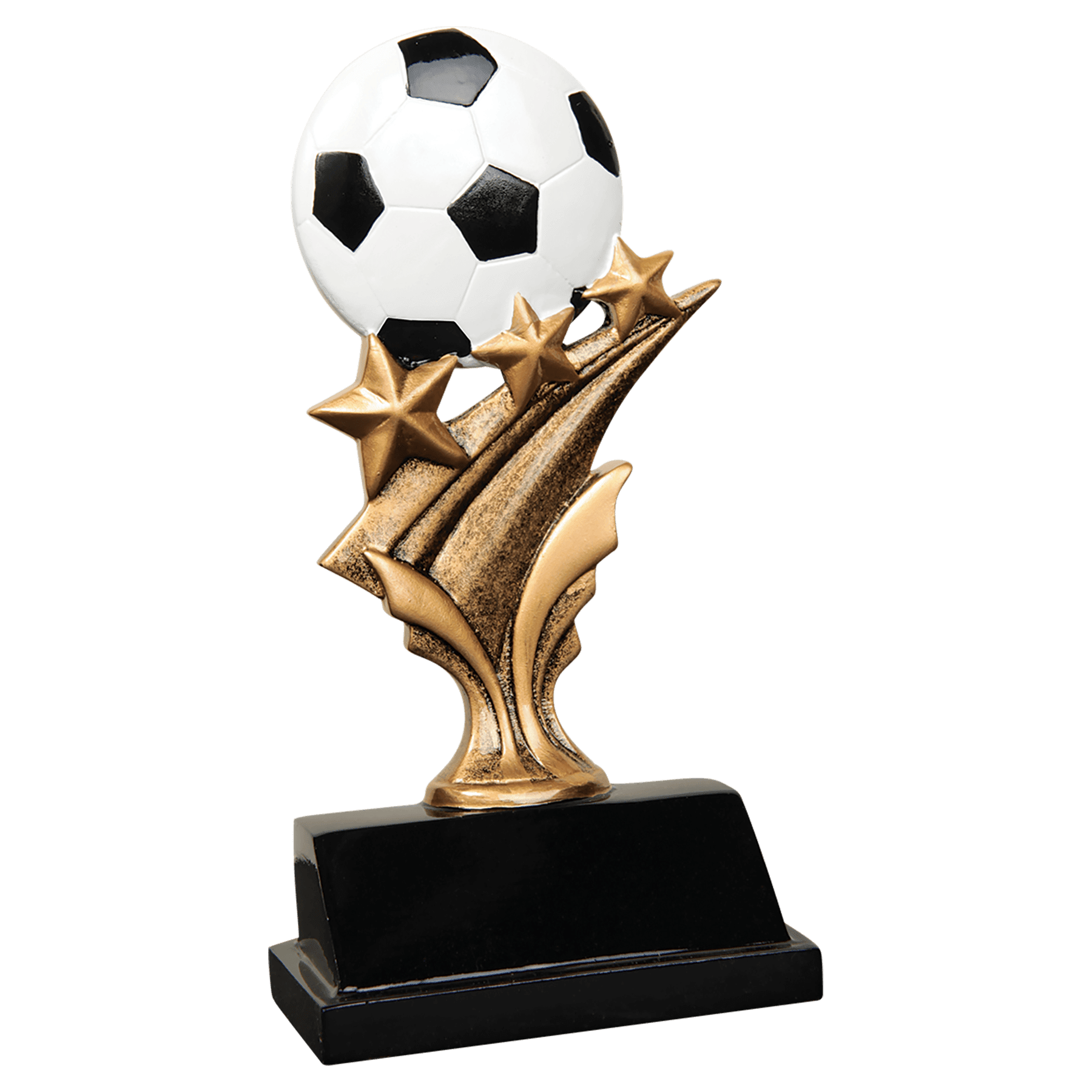Soccer Tri Star Resin - 5 1/2"