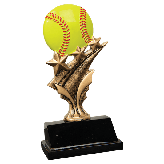 Softball Tri Star Resin - 5 1/2"