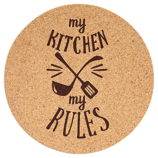 Round Cork Trivet - 7 1/2"