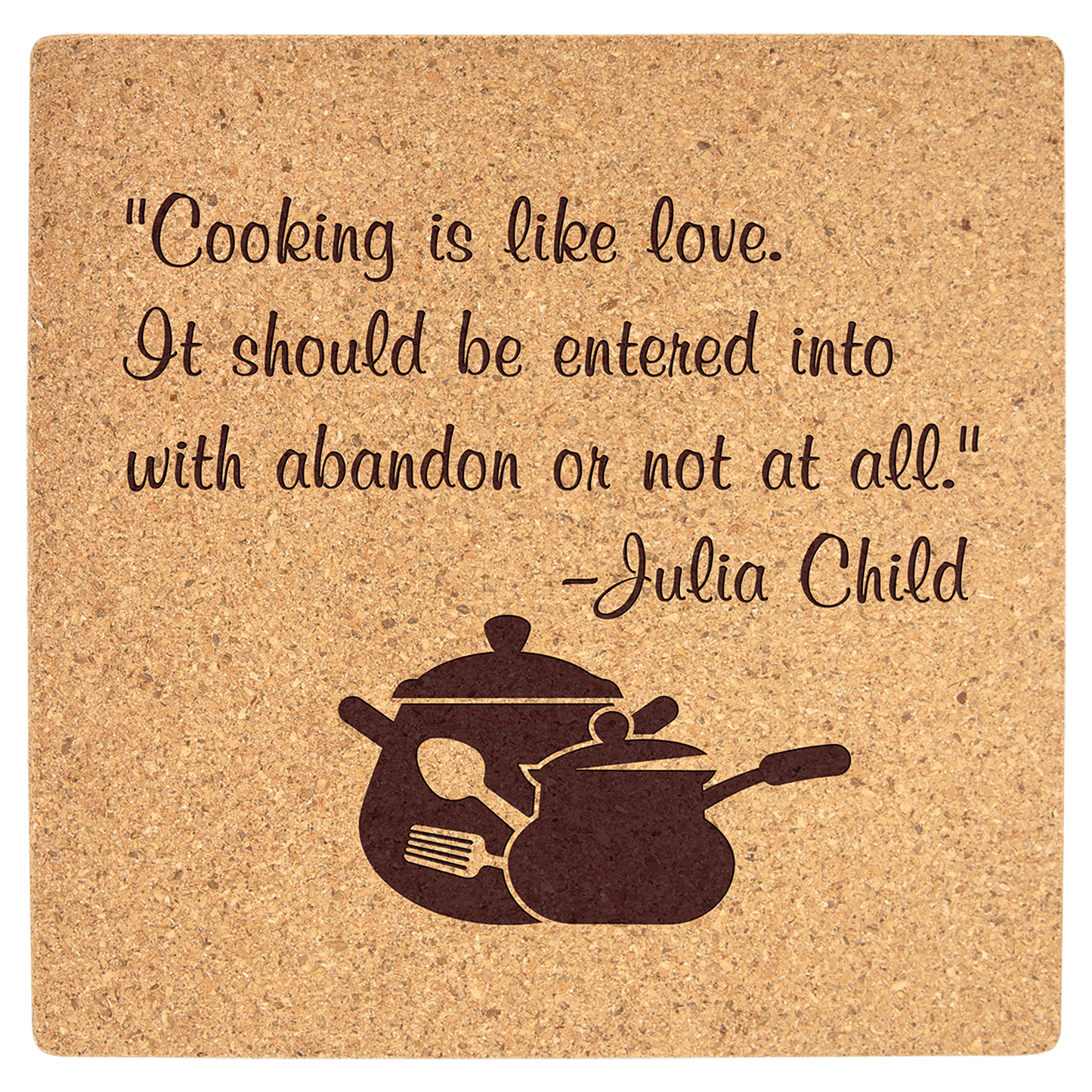 Square Cork Trivet - 7 3/4" x 7 3/4"