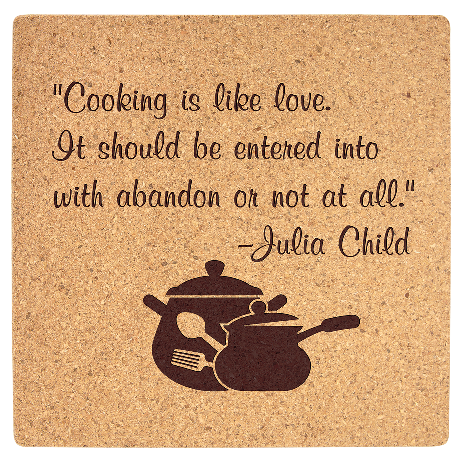 Square Cork Trivet - 7 3/4" x 7 3/4"