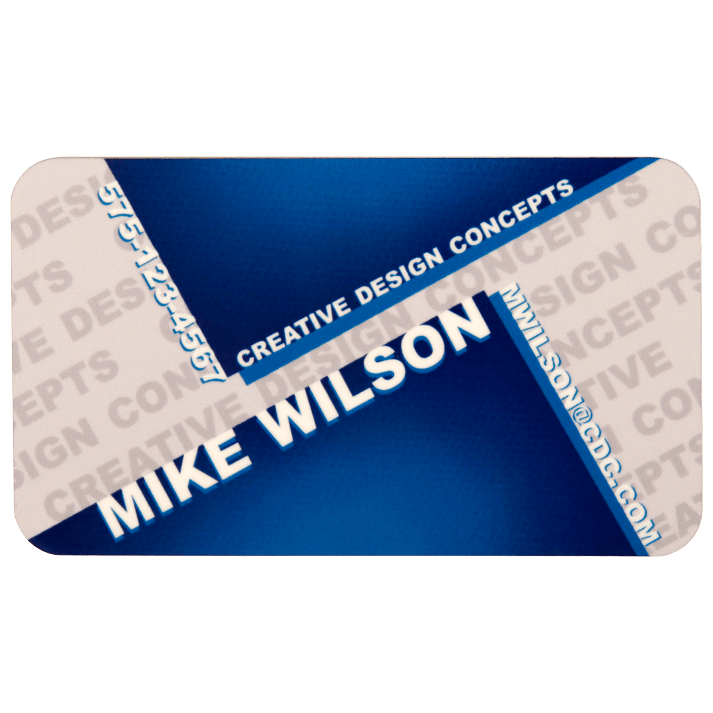 Matte White Unisub FRP Sublimatable Name Badge with Radius Corners - 3" x 1.5"