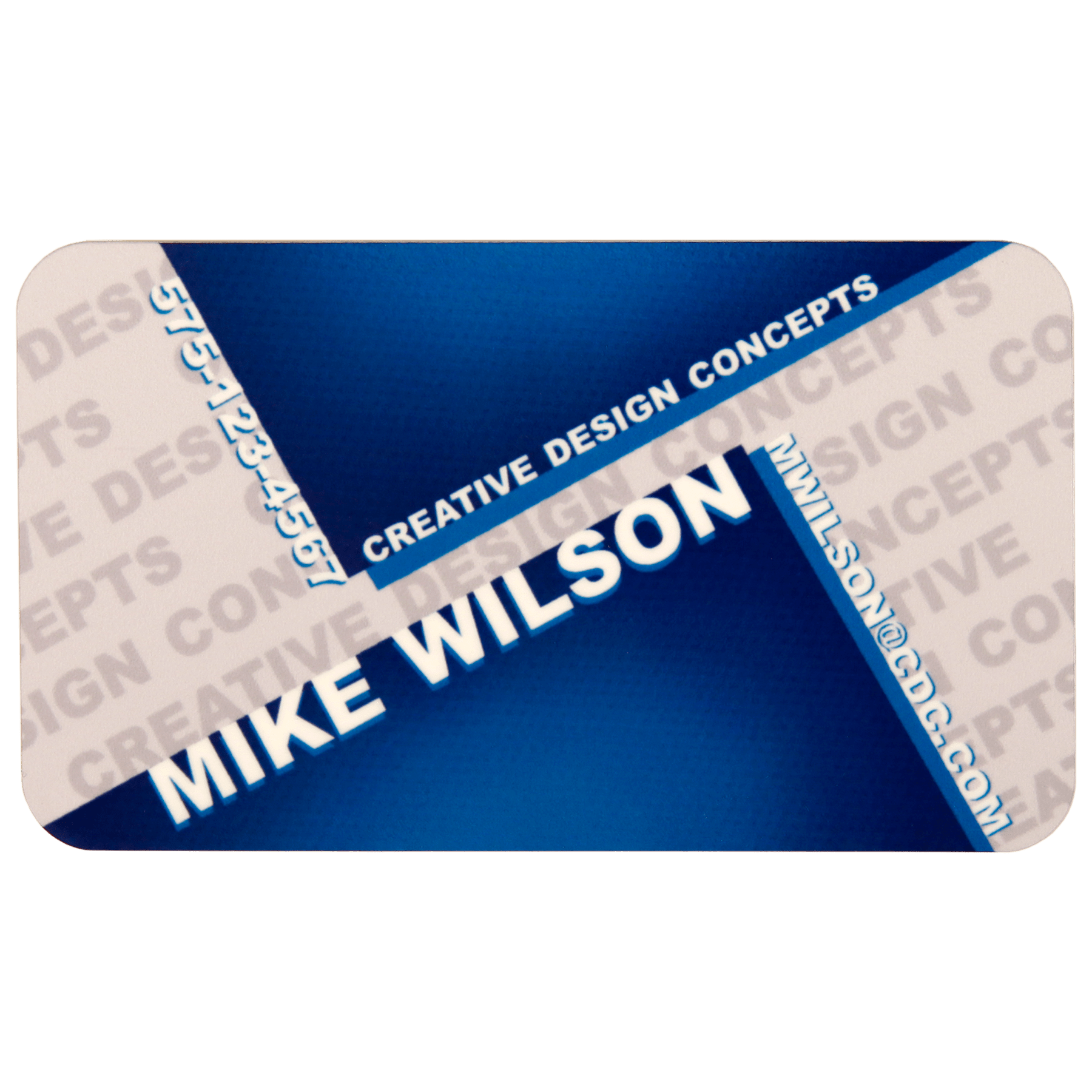 Matte White Unisub FRP Sublimatable Name Badge with Radius Corners - 3" x 1.5"