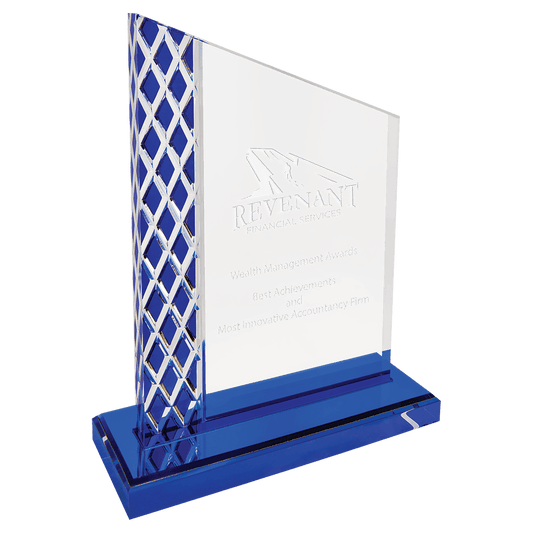 Blue Unite Diamond Ice Acrylic - 7"