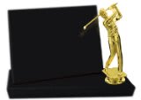 7" x 5" Value Black Finish Standup Plaque