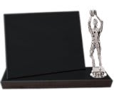 8" x 6" Value Black Finish Standup Plaque