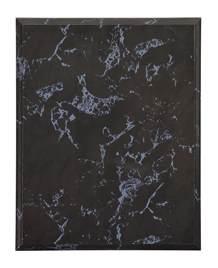 7" x 9" Value Black Marble Finish Plaque