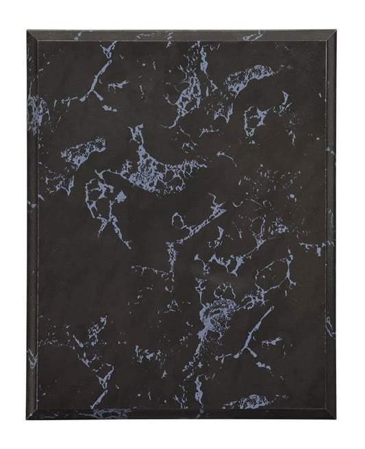 7" x 9" Value Black Marble Finish Plaque