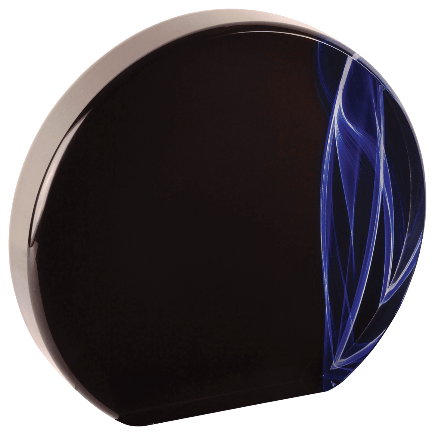 5" Round Blue Vapor Acrylic
