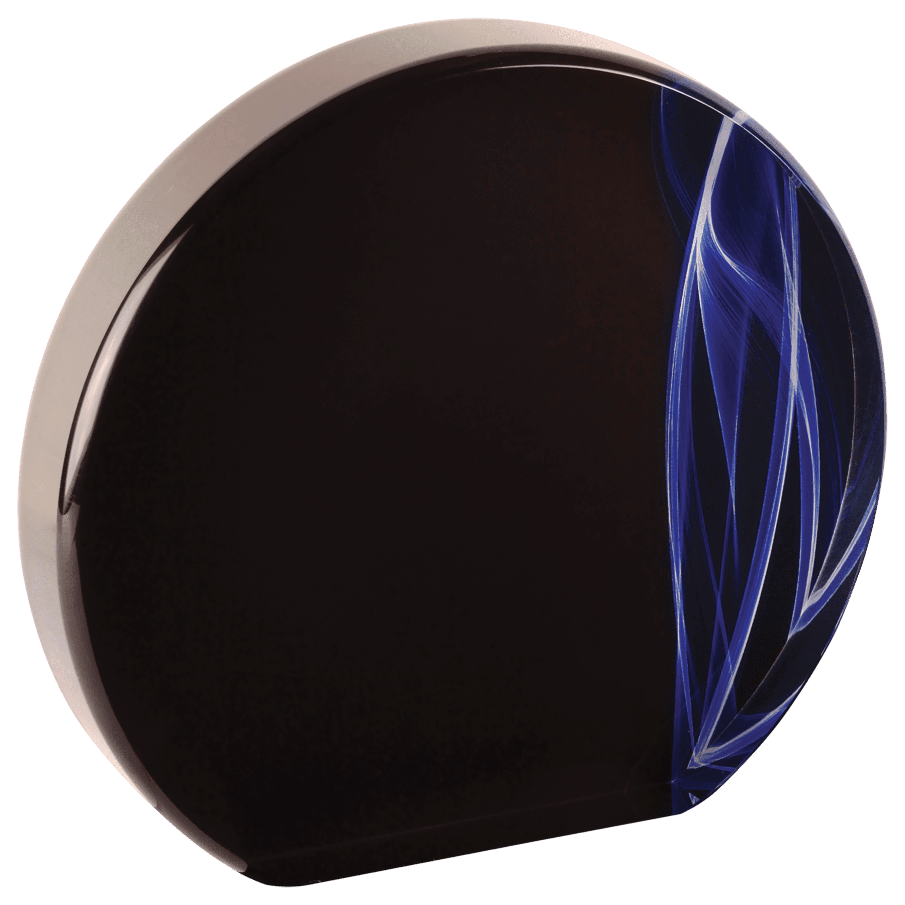 5" Round Blue Vapor Acrylic