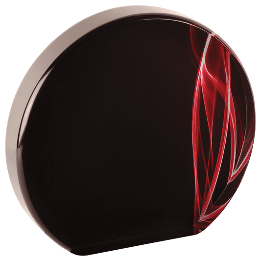 Round Red Vapor Acrylic - 5"