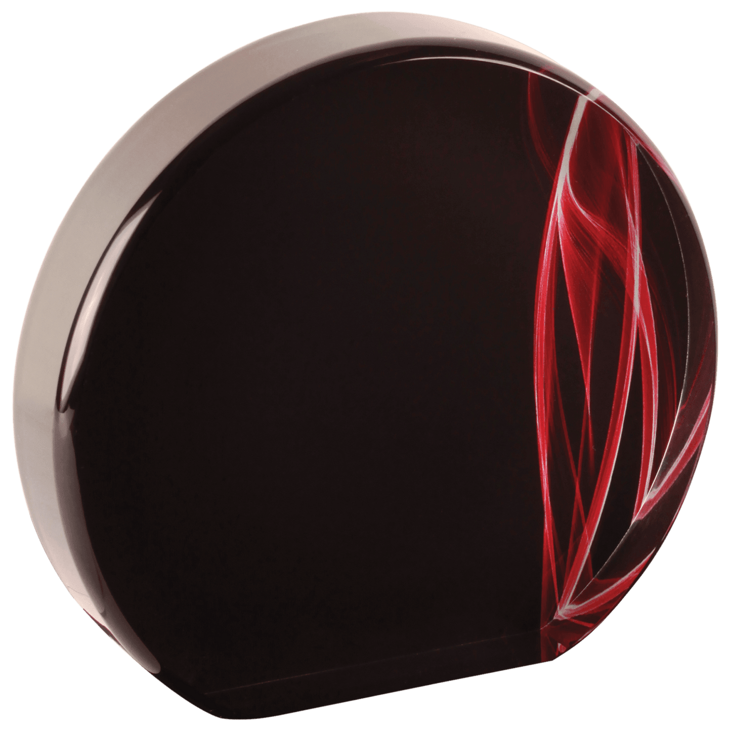 Round Red Vapor Acrylic - 6"