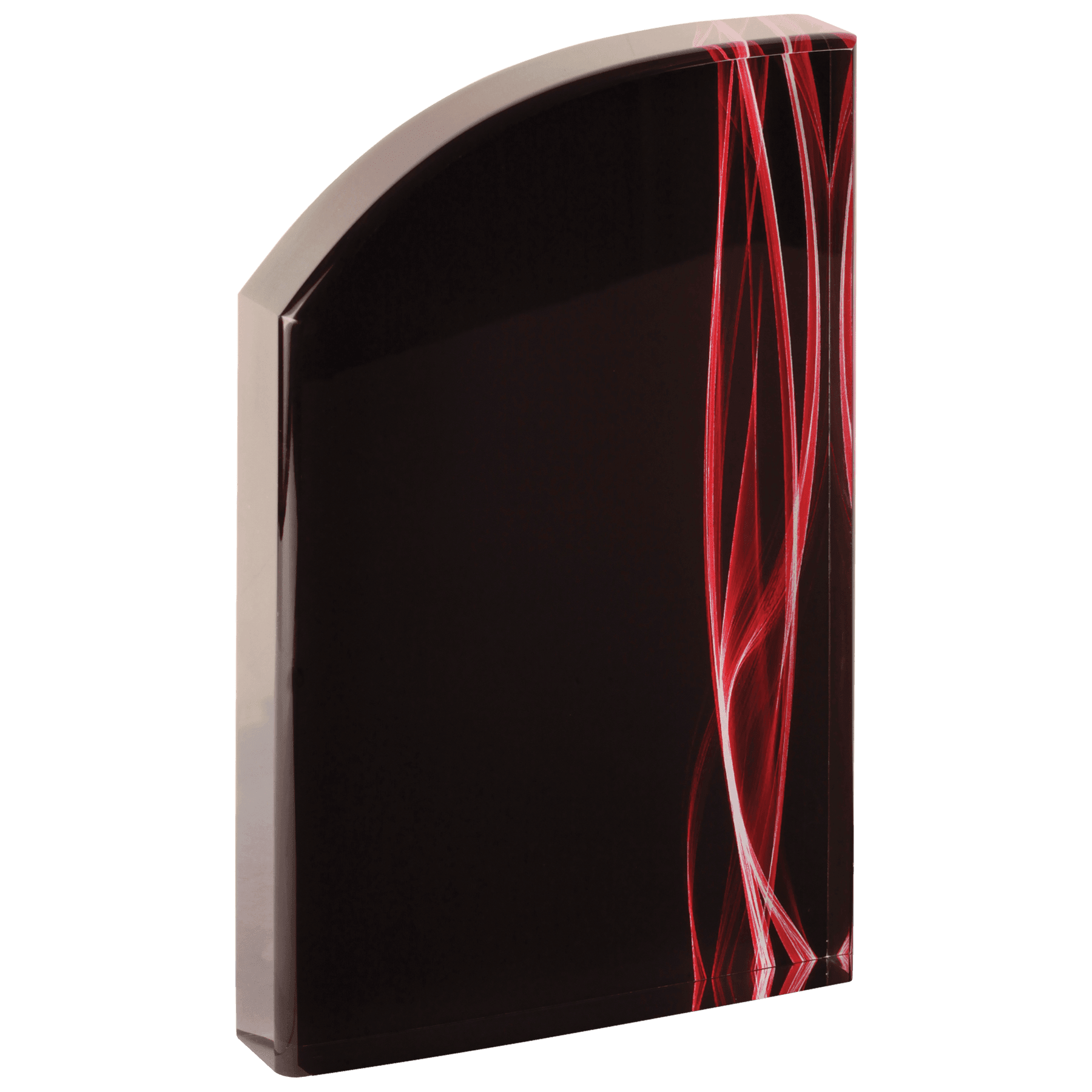 Wave Red Vapor Acrylic - 8"