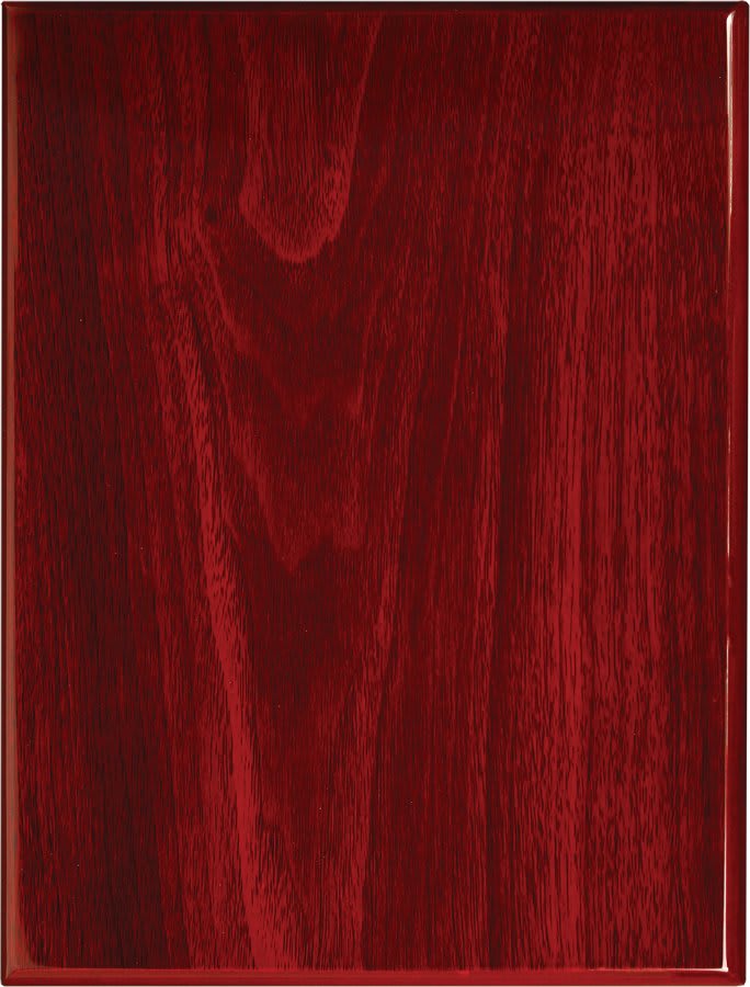 9" x 12" Value Rosewood Piano Finish Plaque