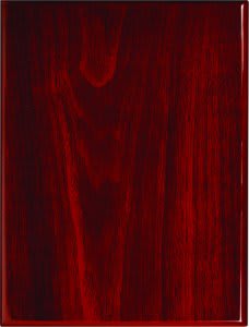 9" x 12" Value Rosewood Piano Finish Plaque