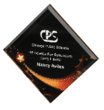 7 1/2" x 7 1/2" Star Galaxy Acrylic Plaque with White Adhesvie Backing