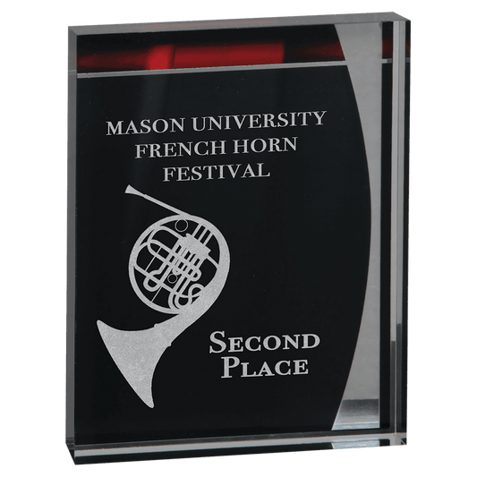 Lustre Acrylic Standup Plaque - 5 1/4" x 6 1/2"