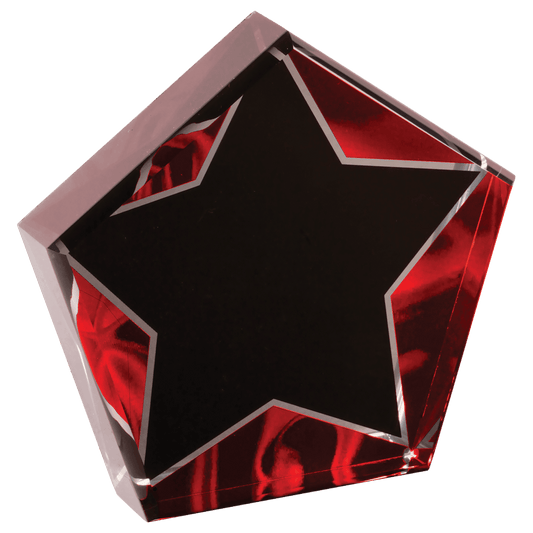 5" Star Red Velvet Acrylic